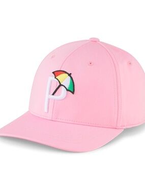 Puma X Arnold Palmer NWT P Pink and White Adult Golf Snapback Cap